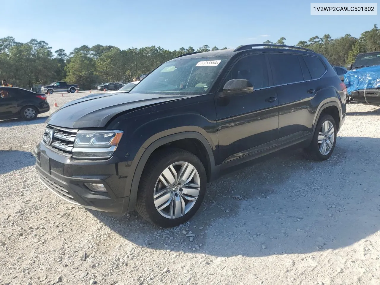 2020 Volkswagen Atlas Se VIN: 1V2WP2CA9LC501802 Lot: 77253554