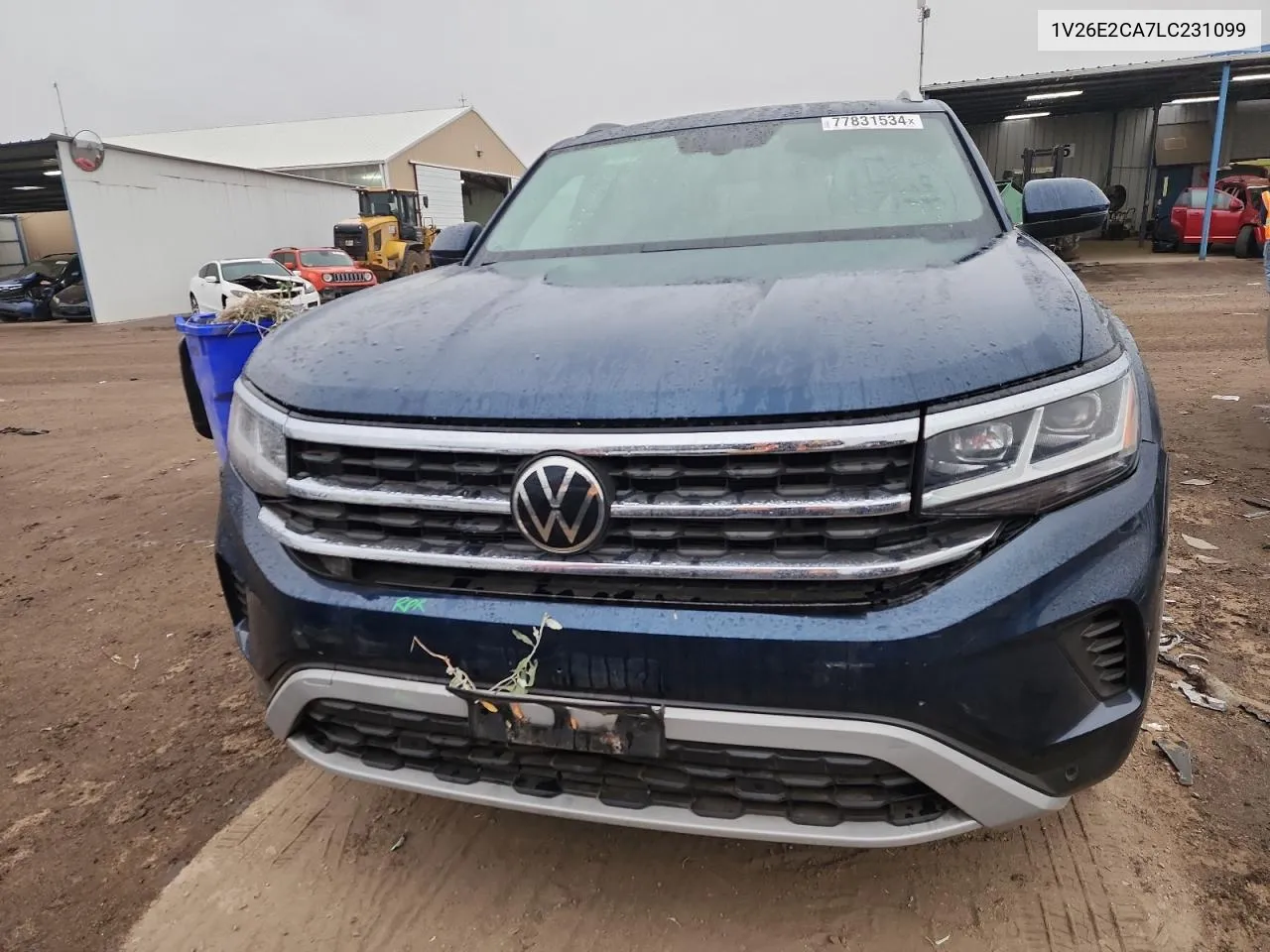 2020 Volkswagen Atlas Cross Sport Se VIN: 1V26E2CA7LC231099 Lot: 77831534