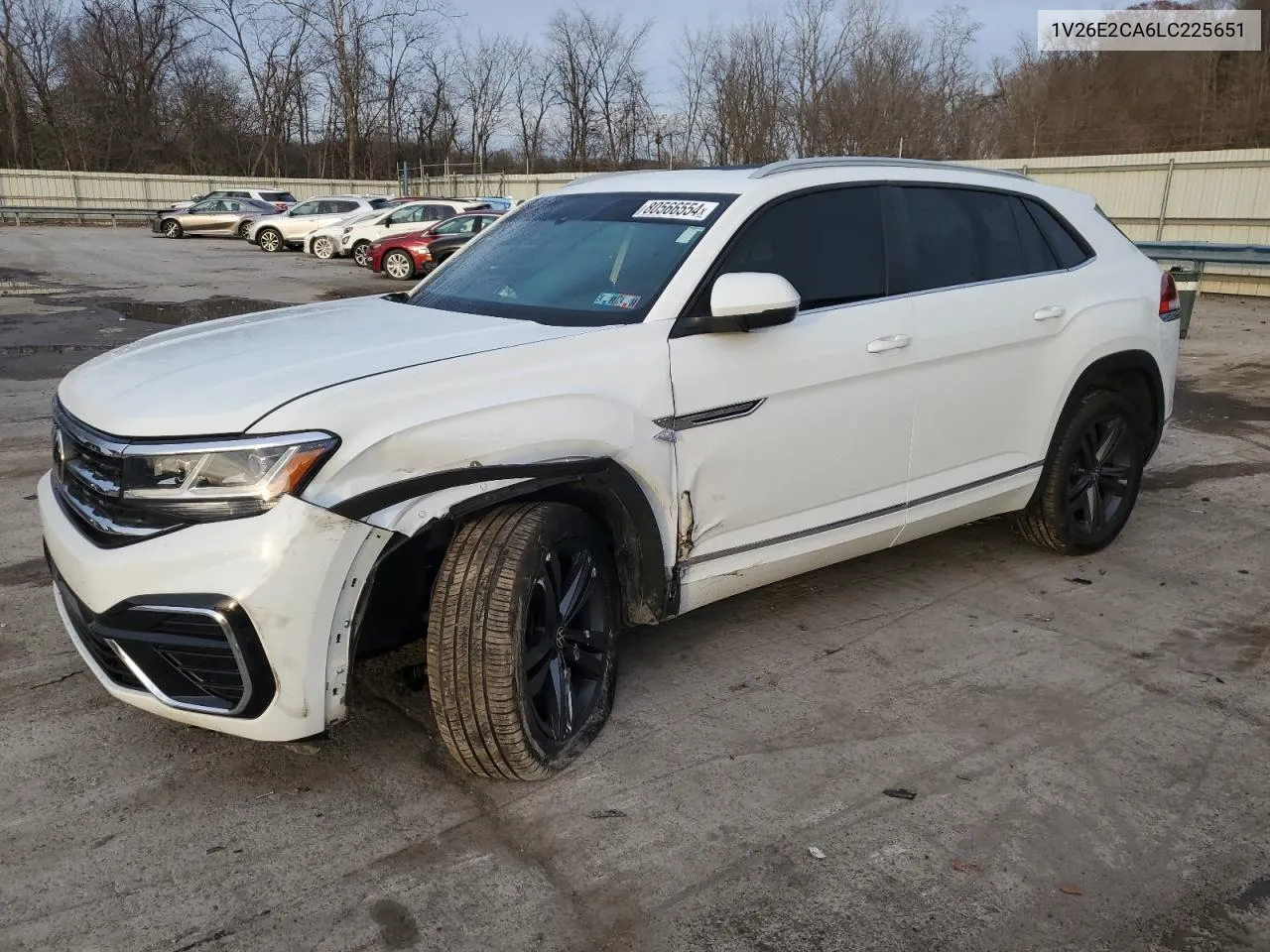 2020 Volkswagen Atlas Cross Sport Se VIN: 1V26E2CA6LC225651 Lot: 80566554