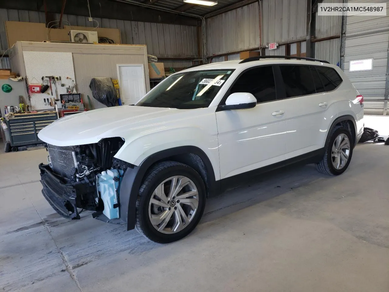 2021 Volkswagen Atlas Se VIN: 1V2HR2CA1MC548987 Lot: 56025934