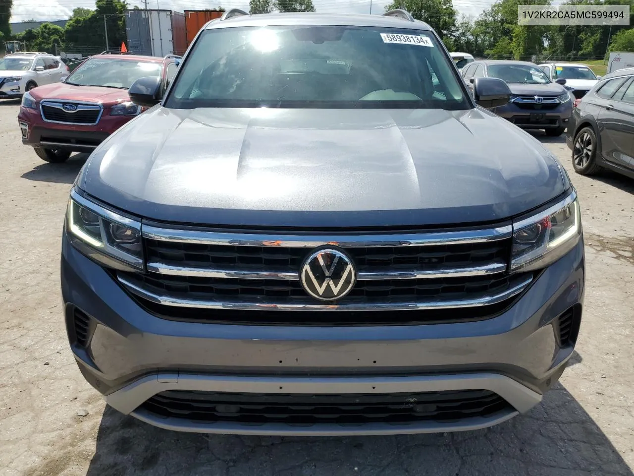 2021 Volkswagen Atlas Se VIN: 1V2KR2CA5MC599494 Lot: 58938134