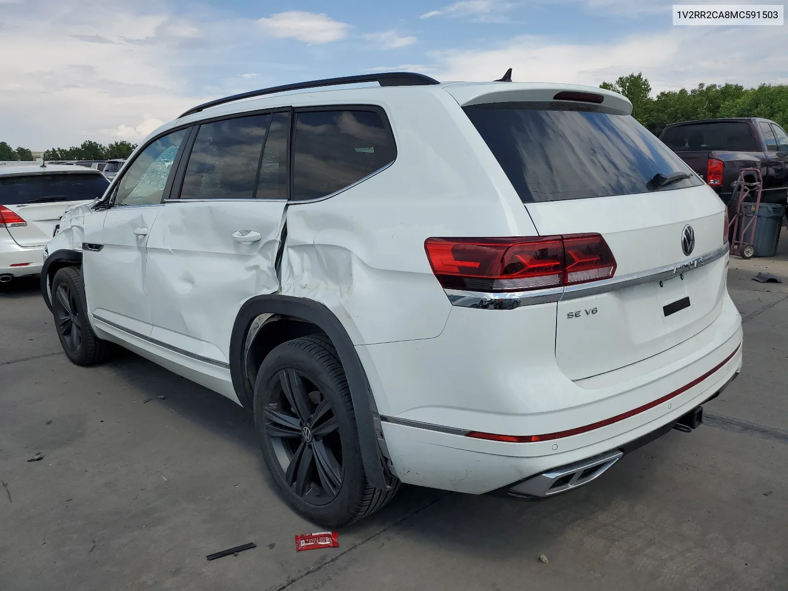 2021 Volkswagen Atlas Se VIN: 1V2RR2CA8MC591503 Lot: 64110974