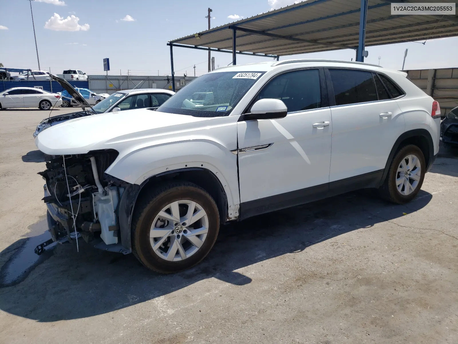 2021 Volkswagen Atlas Cross Sport S VIN: 1V2AC2CA3MC205553 Lot: 65251794