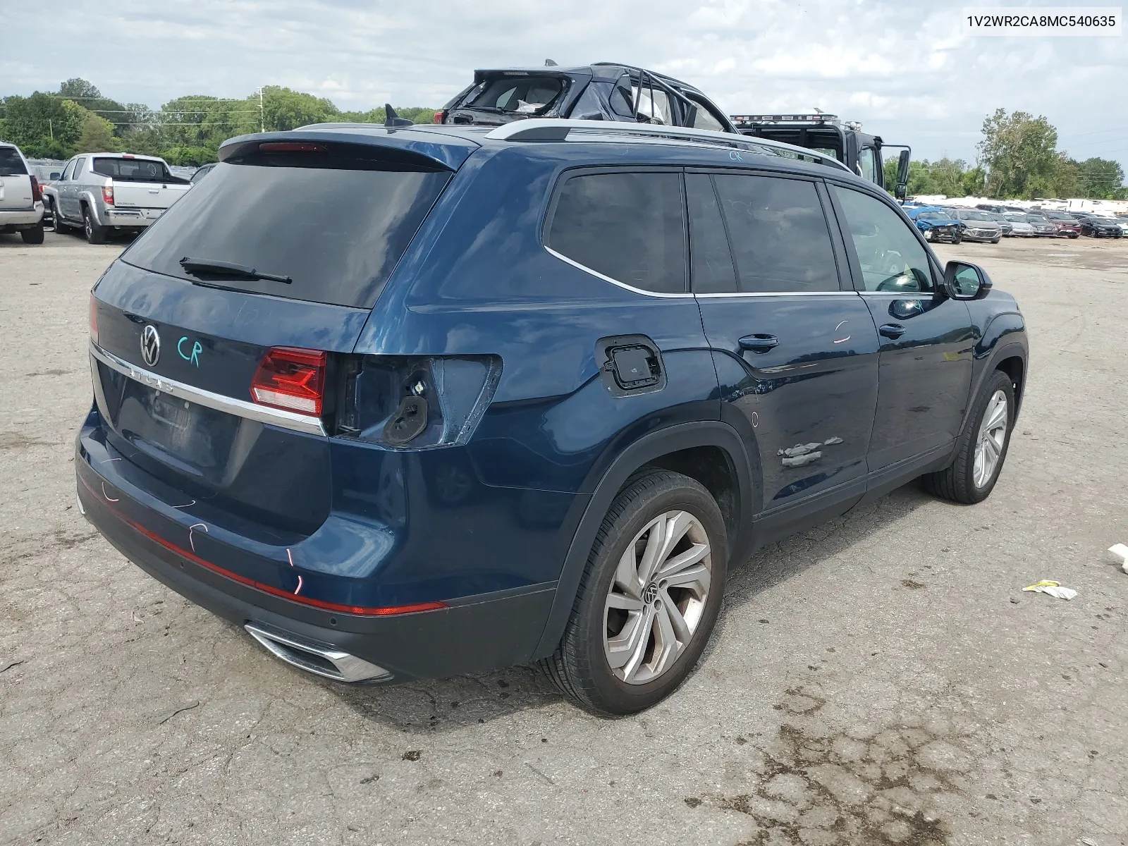 1V2WR2CA8MC540635 2021 Volkswagen Atlas Se