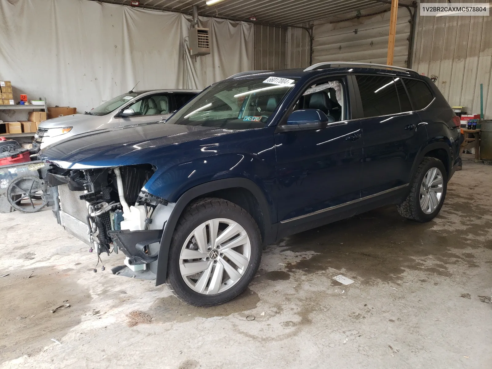 2021 Volkswagen Atlas Sel VIN: 1V2BR2CAXMC578804 Lot: 66017004