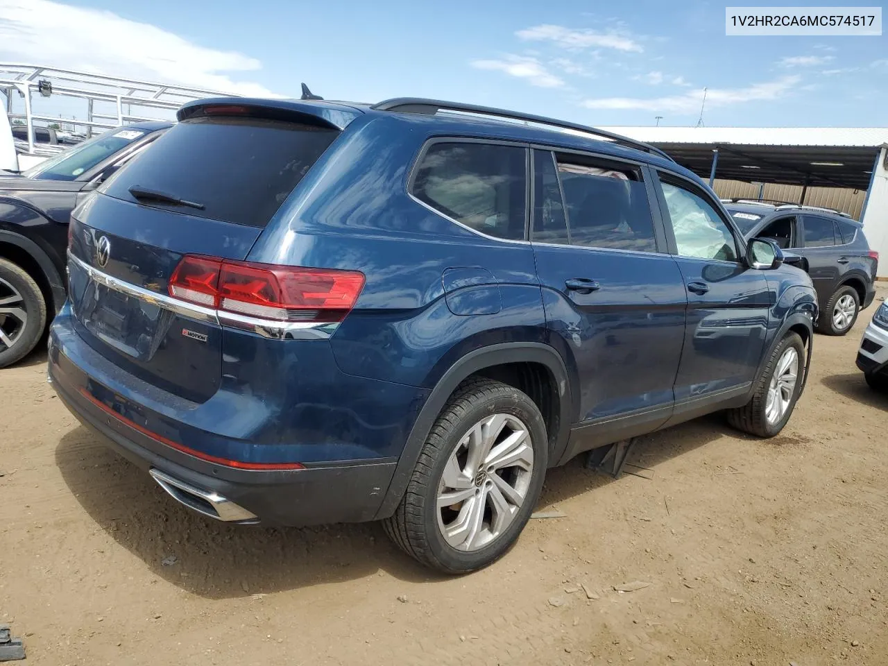 2021 Volkswagen Atlas Se VIN: 1V2HR2CA6MC574517 Lot: 66612784