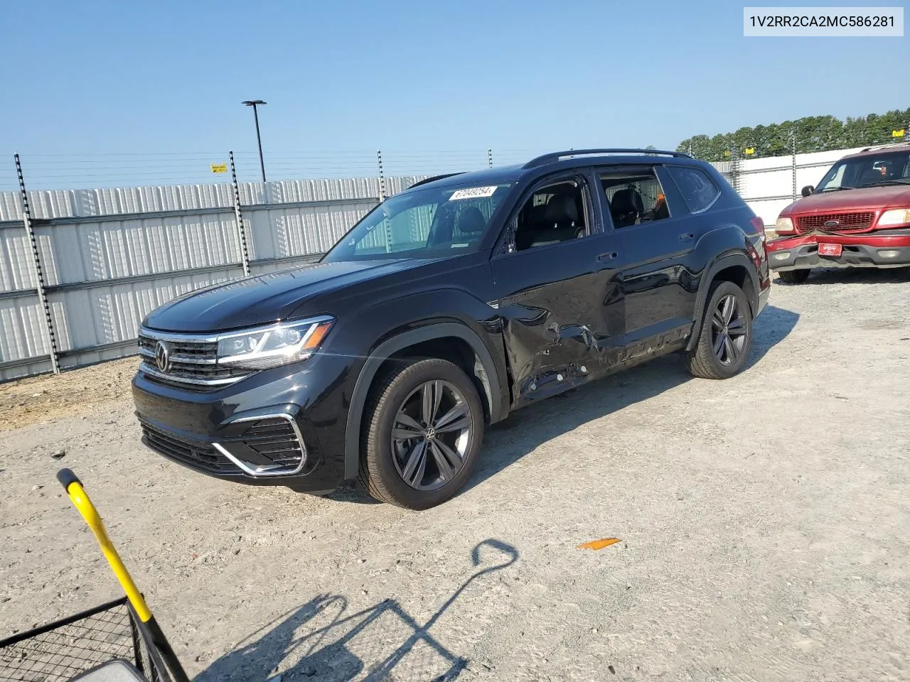 2021 Volkswagen Atlas Se VIN: 1V2RR2CA2MC586281 Lot: 67049254