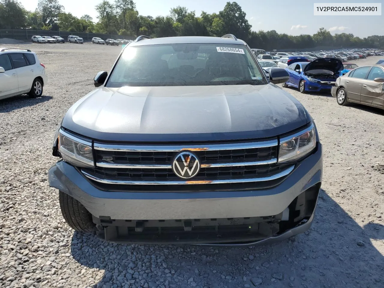 2021 Volkswagen Atlas Se VIN: 1V2PR2CA5MC524901 Lot: 68268654