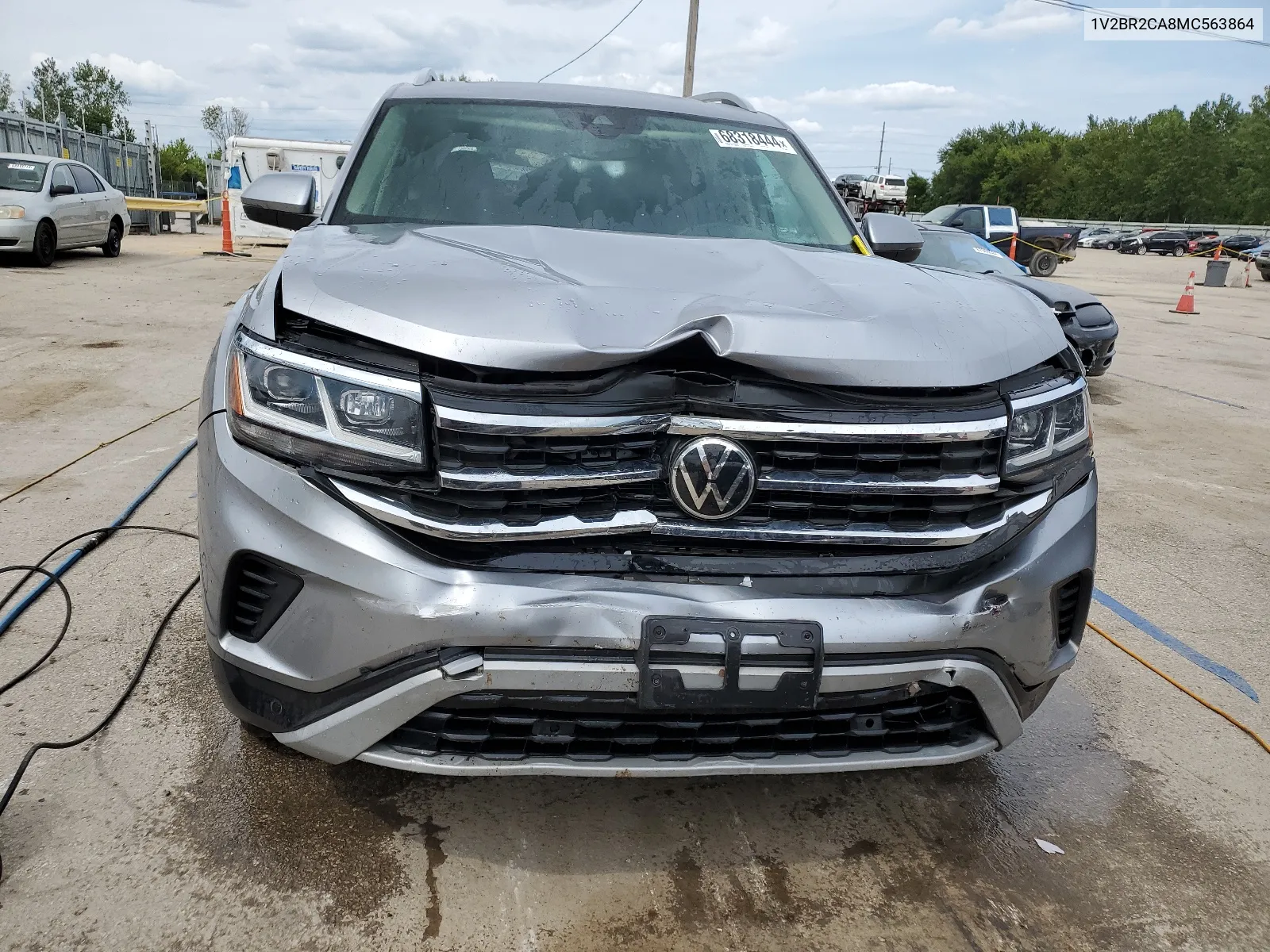 2021 Volkswagen Atlas Sel VIN: 1V2BR2CA8MC563864 Lot: 68318444