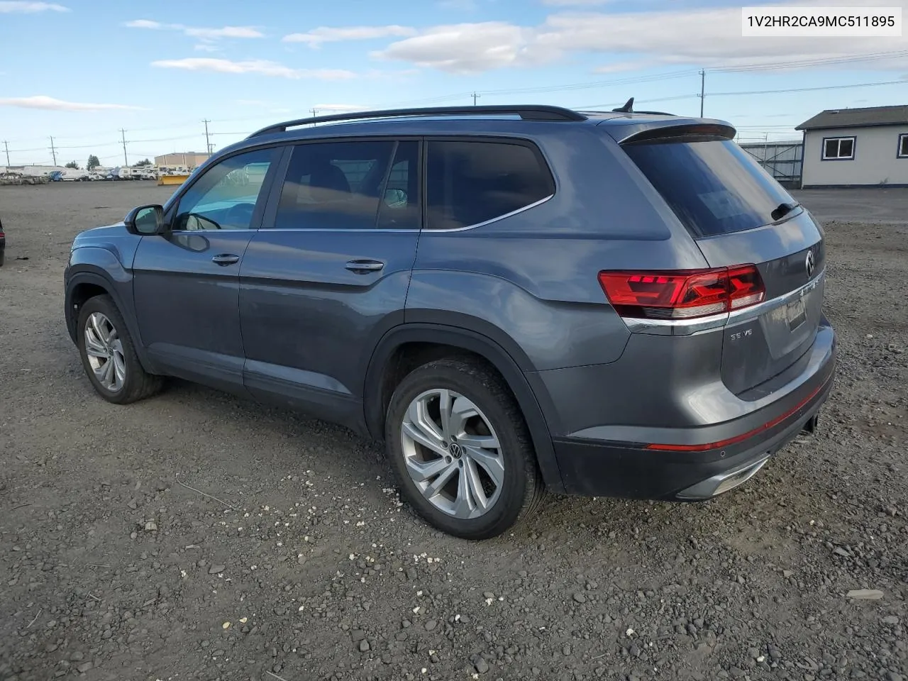 2021 Volkswagen Atlas Se VIN: 1V2HR2CA9MC511895 Lot: 69338534