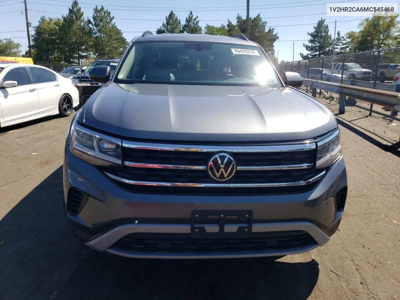 2021 Volkswagen Atlas Se VIN: 1V2HR2CA6MC545468 Lot: 69428234