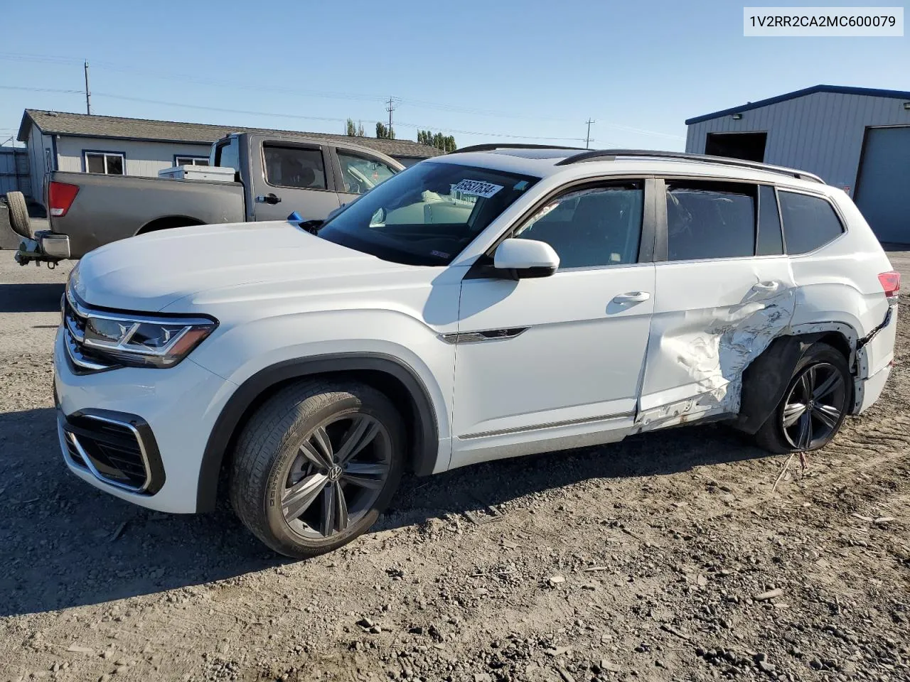 2021 Volkswagen Atlas Se VIN: 1V2RR2CA2MC600079 Lot: 69537634