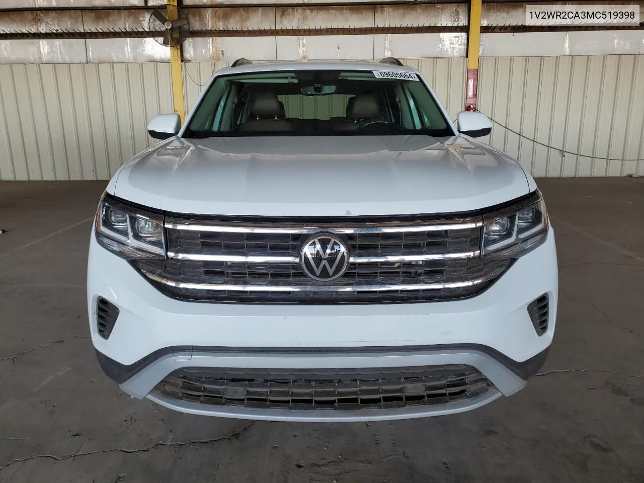 1V2WR2CA3MC519398 2021 Volkswagen Atlas Se