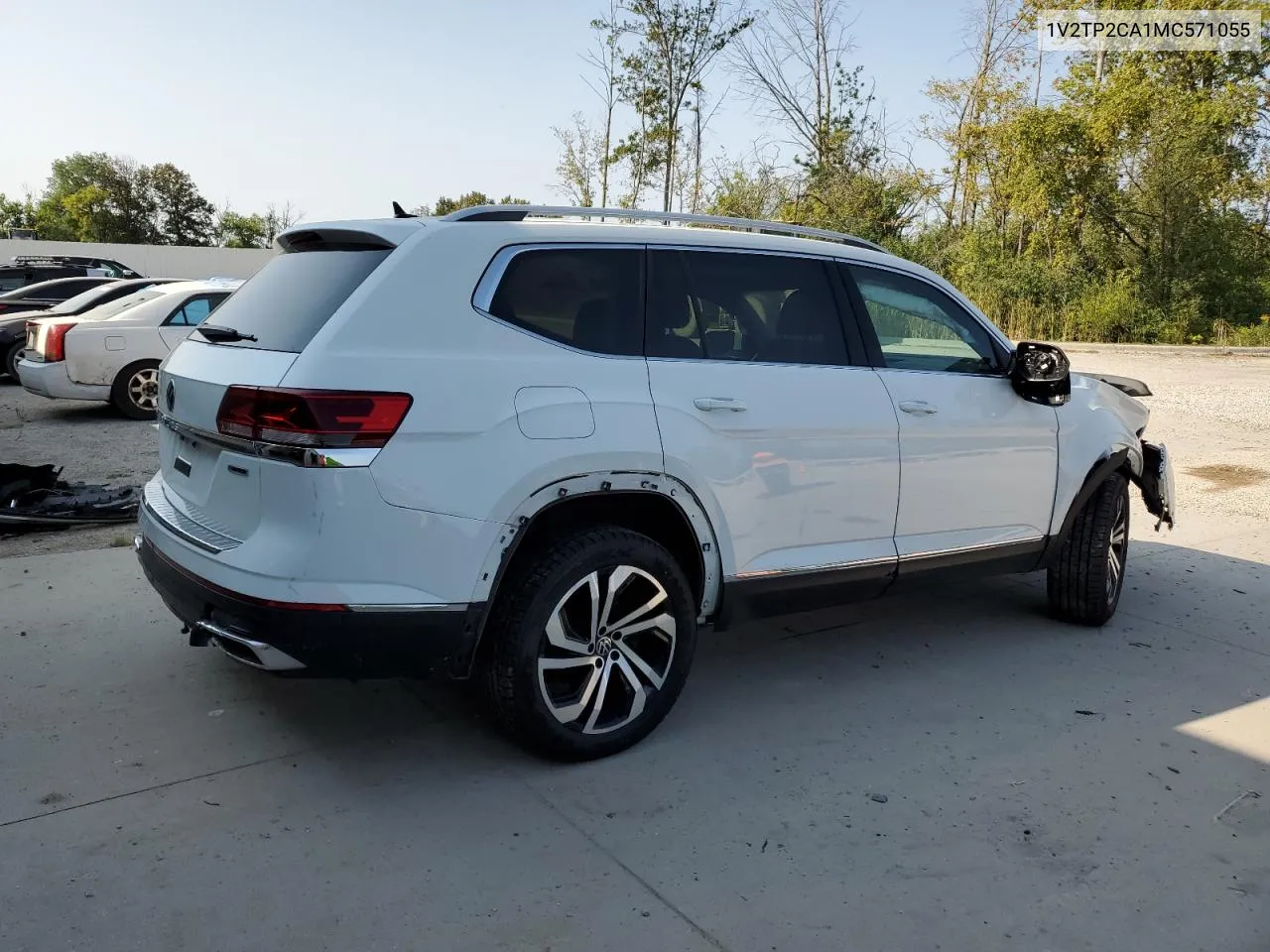 2021 Volkswagen Atlas Sel Premium VIN: 1V2TP2CA1MC571055 Lot: 69980404