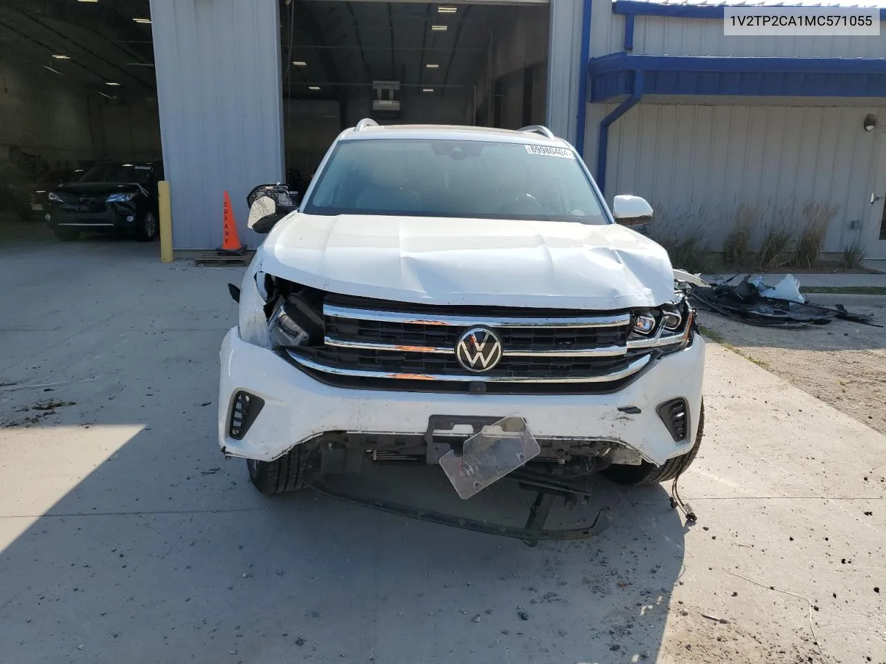 2021 Volkswagen Atlas Sel Premium VIN: 1V2TP2CA1MC571055 Lot: 69980404