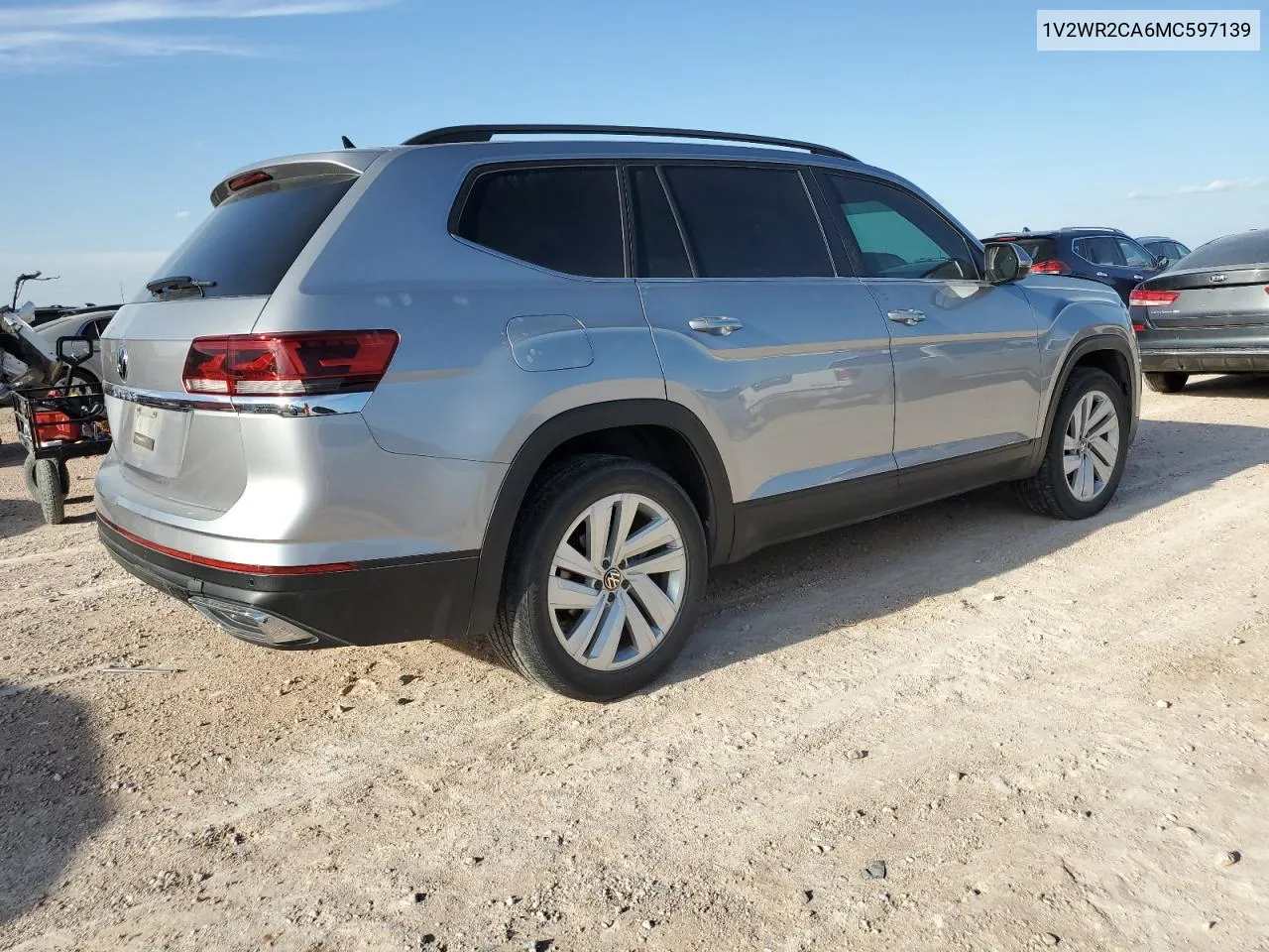 2021 Volkswagen Atlas Se VIN: 1V2WR2CA6MC597139 Lot: 70670544