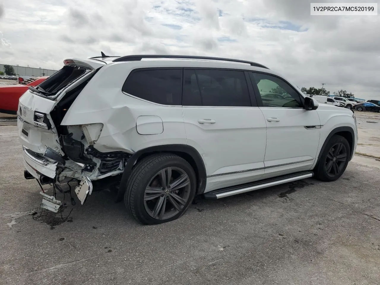 2021 Volkswagen Atlas Se VIN: 1V2PR2CA7MC520199 Lot: 70740444