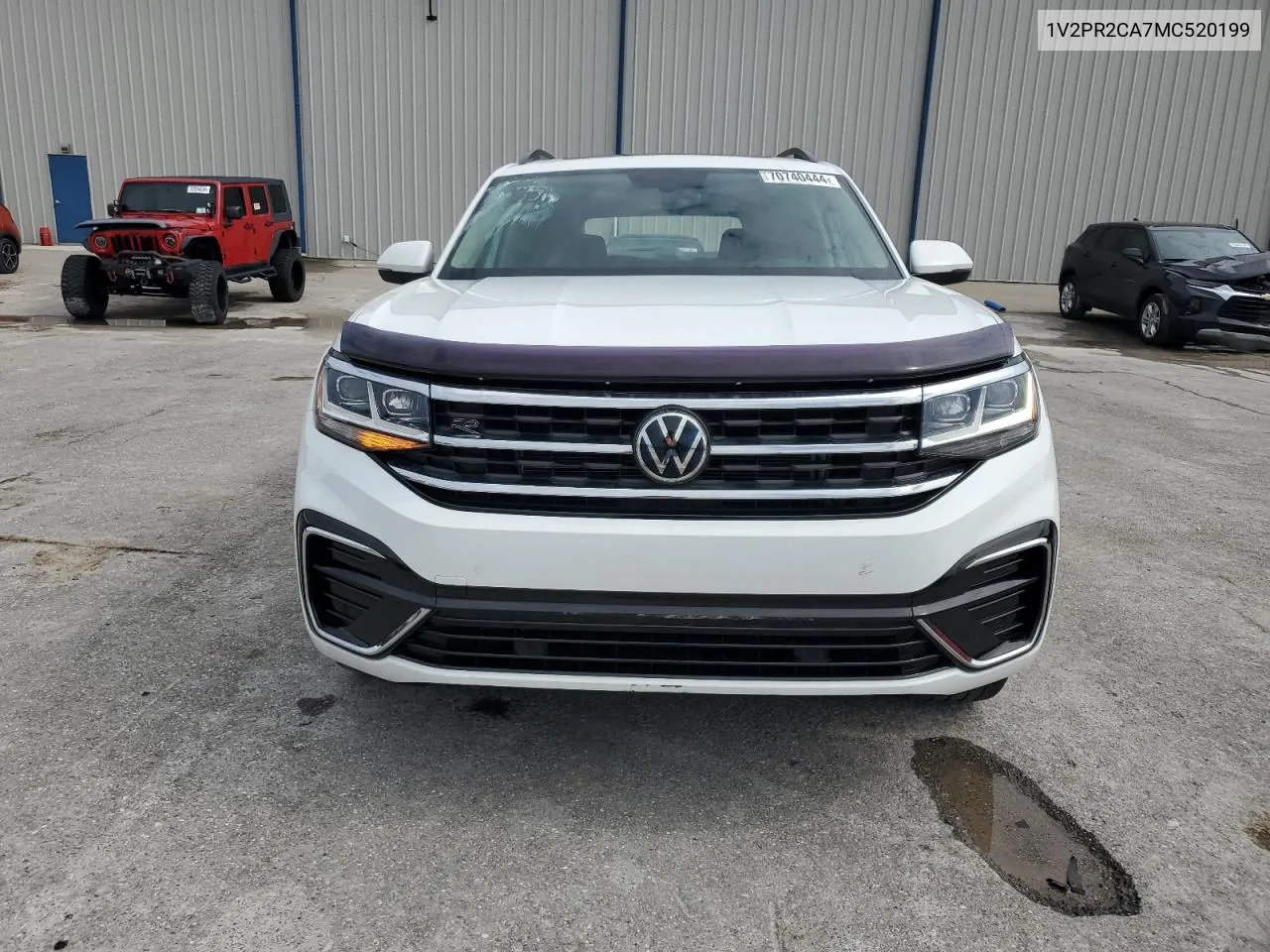 2021 Volkswagen Atlas Se VIN: 1V2PR2CA7MC520199 Lot: 70740444