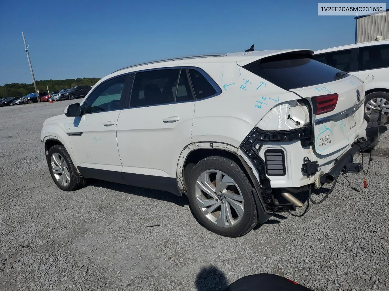 2021 Volkswagen Atlas Cross Sport Sel VIN: 1V2EE2CA5MC231650 Lot: 70891574