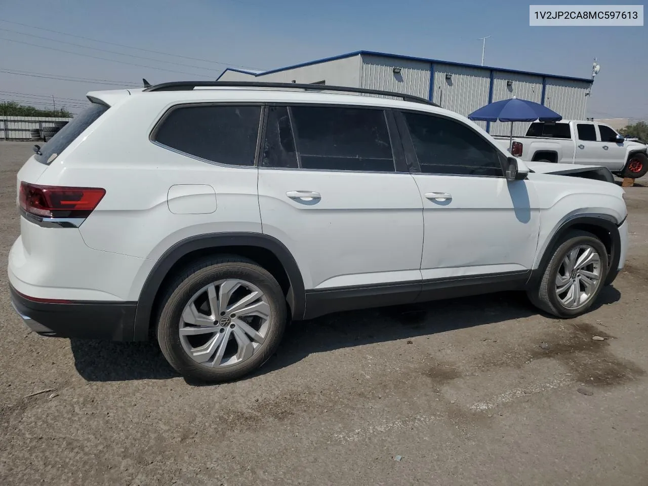 2021 Volkswagen Atlas Se VIN: 1V2JP2CA8MC597613 Lot: 71051474