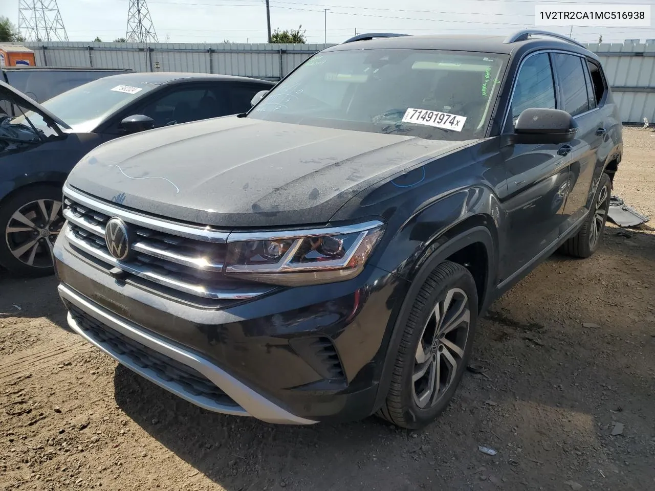 2021 Volkswagen Atlas Sel Premium VIN: 1V2TR2CA1MC516938 Lot: 71491974