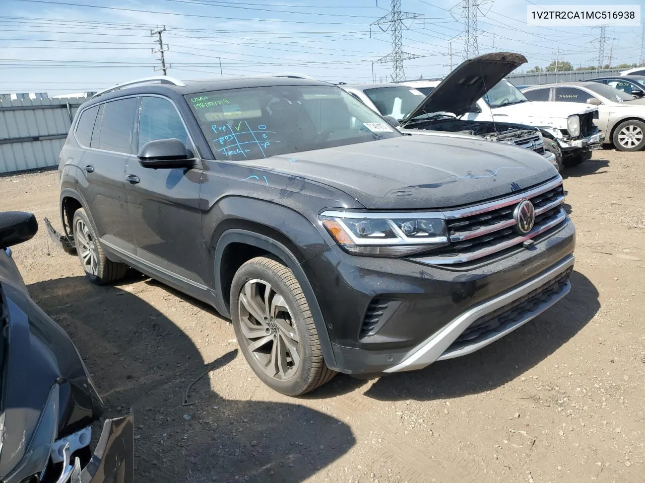 2021 Volkswagen Atlas Sel Premium VIN: 1V2TR2CA1MC516938 Lot: 71491974