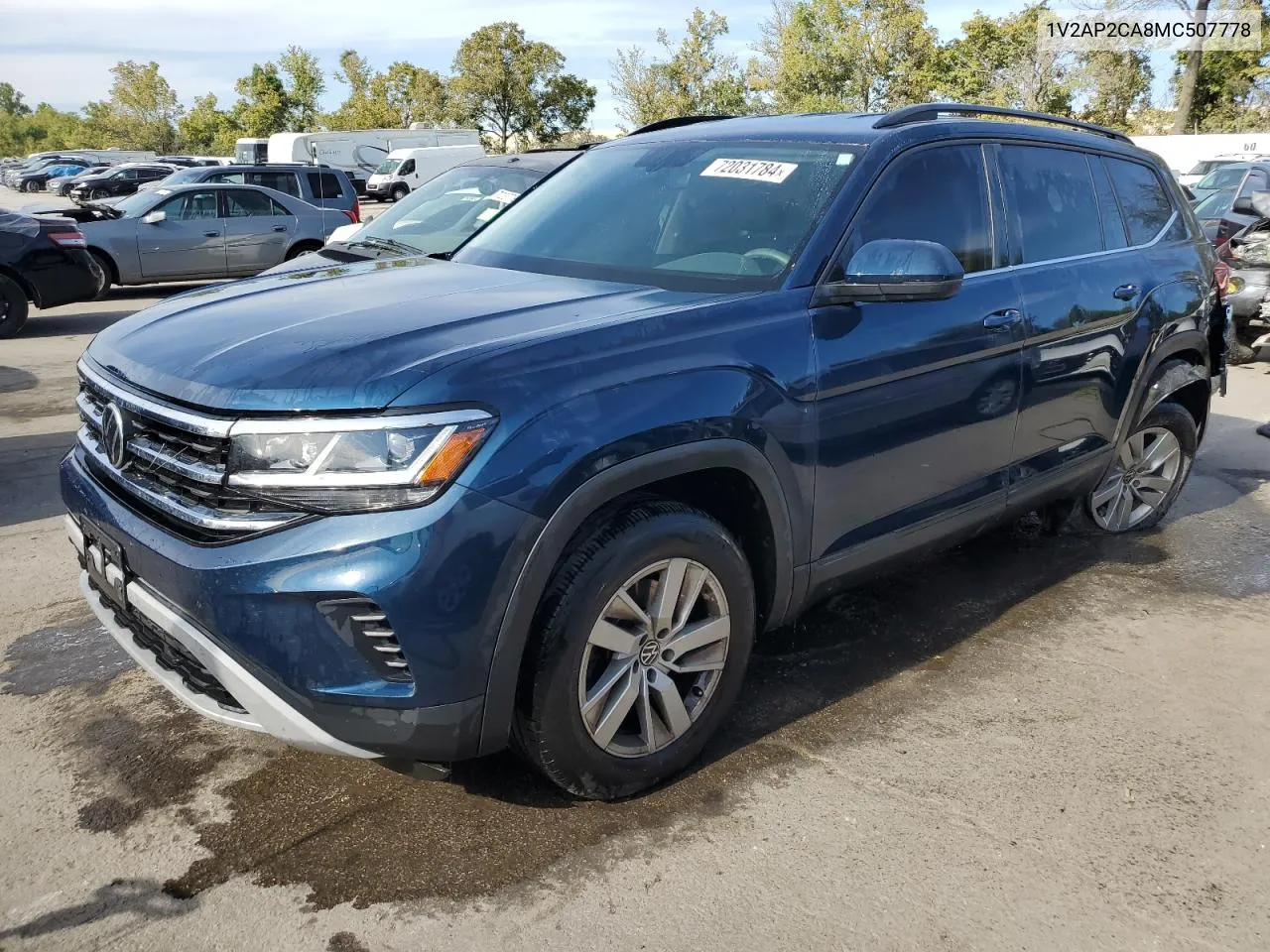 2021 Volkswagen Atlas S VIN: 1V2AP2CA8MC507778 Lot: 72031784