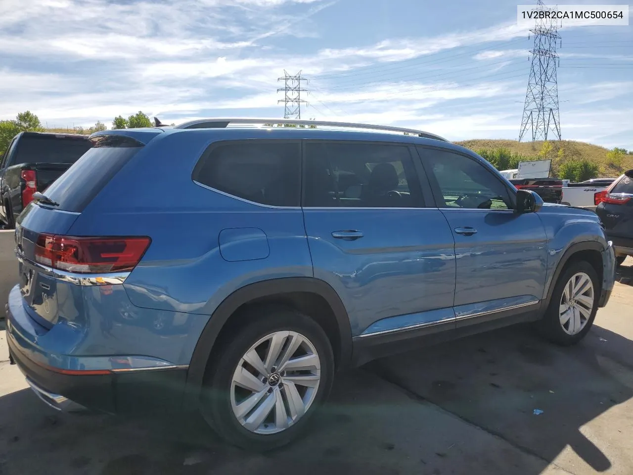 2021 Volkswagen Atlas Sel VIN: 1V2BR2CA1MC500654 Lot: 72960524