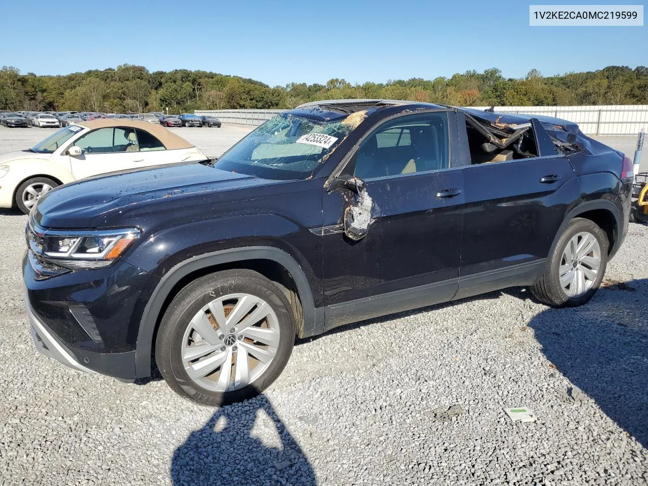 2021 Volkswagen Atlas Cross Sport Se VIN: 1V2KE2CA0MC219599 Lot: 74253324