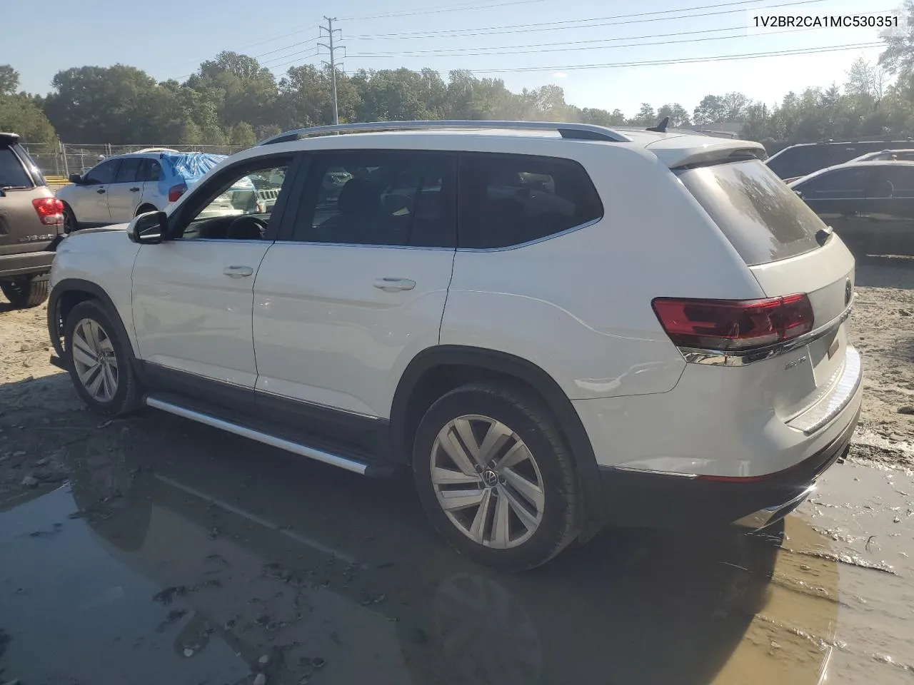 2021 Volkswagen Atlas Sel VIN: 1V2BR2CA1MC530351 Lot: 74506284