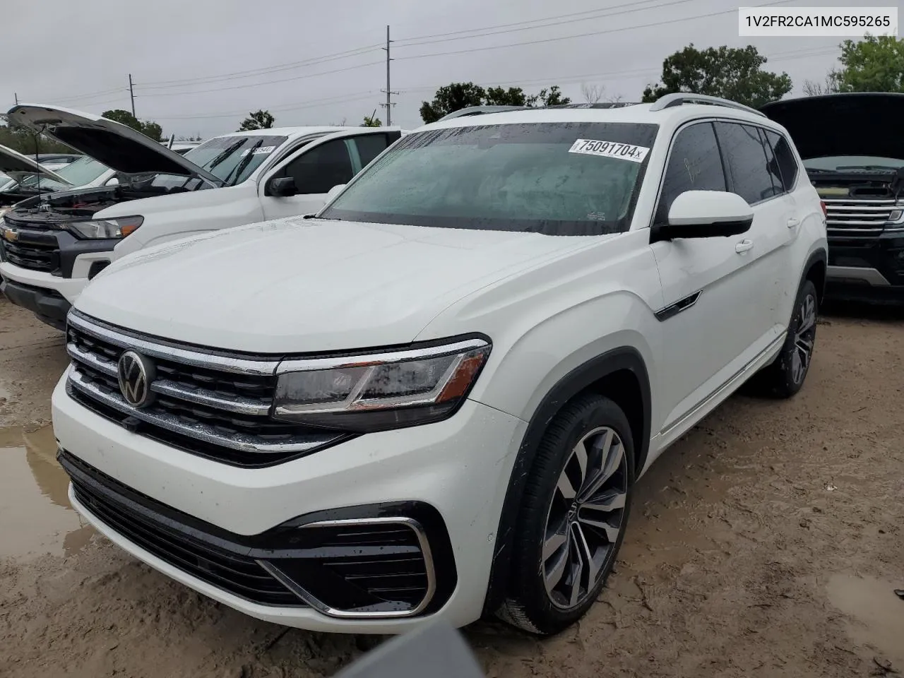 1V2FR2CA1MC595265 2021 Volkswagen Atlas Sel Premium R-Line