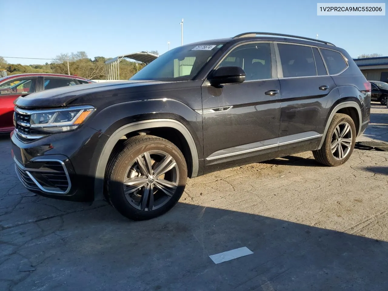 2021 Volkswagen Atlas Se VIN: 1V2PR2CA9MC552006 Lot: 75175674