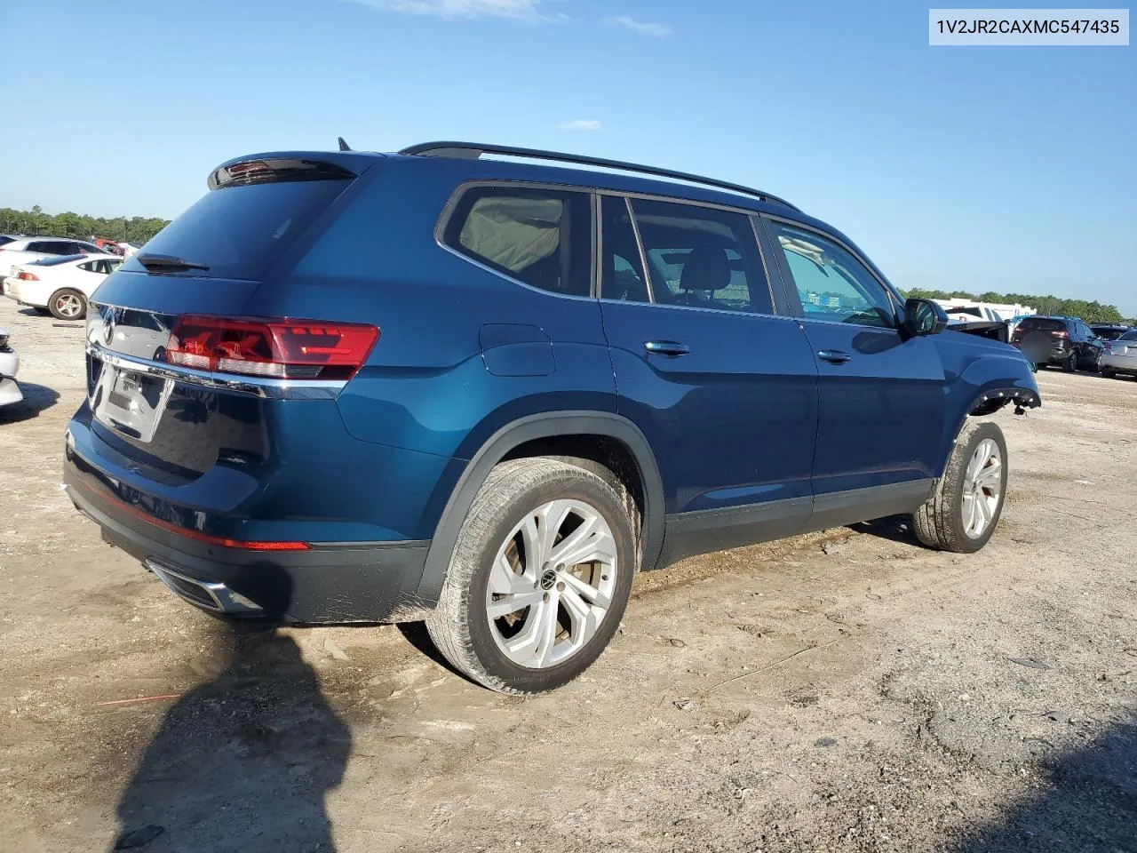 2021 Volkswagen Atlas Se VIN: 1V2JR2CAXMC547435 Lot: 75210574