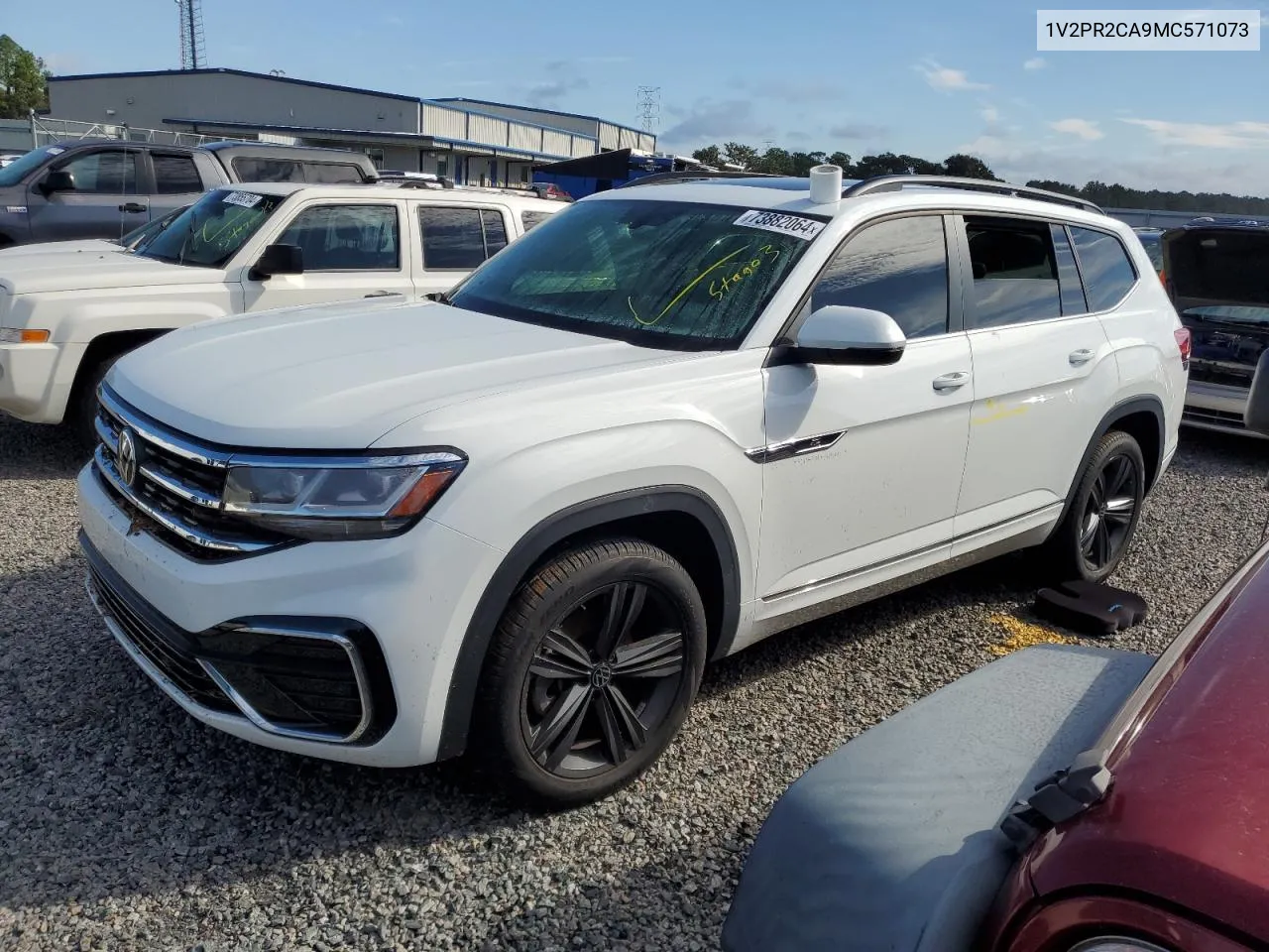 1V2PR2CA9MC571073 2021 Volkswagen Atlas Se