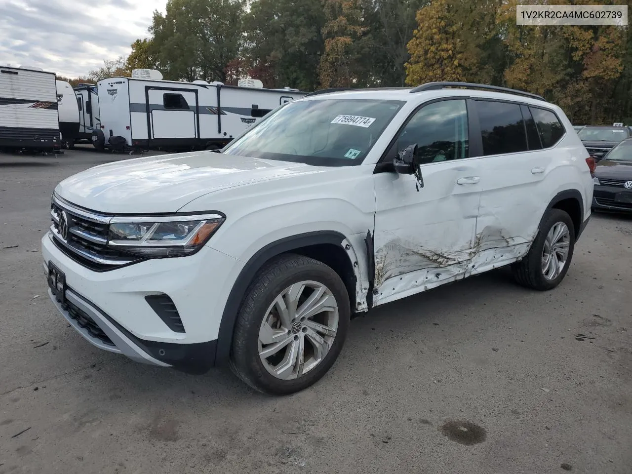 2021 Volkswagen Atlas Se VIN: 1V2KR2CA4MC602739 Lot: 75994774