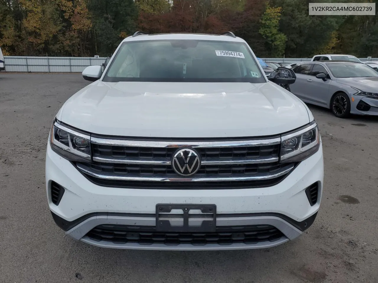 2021 Volkswagen Atlas Se VIN: 1V2KR2CA4MC602739 Lot: 75994774