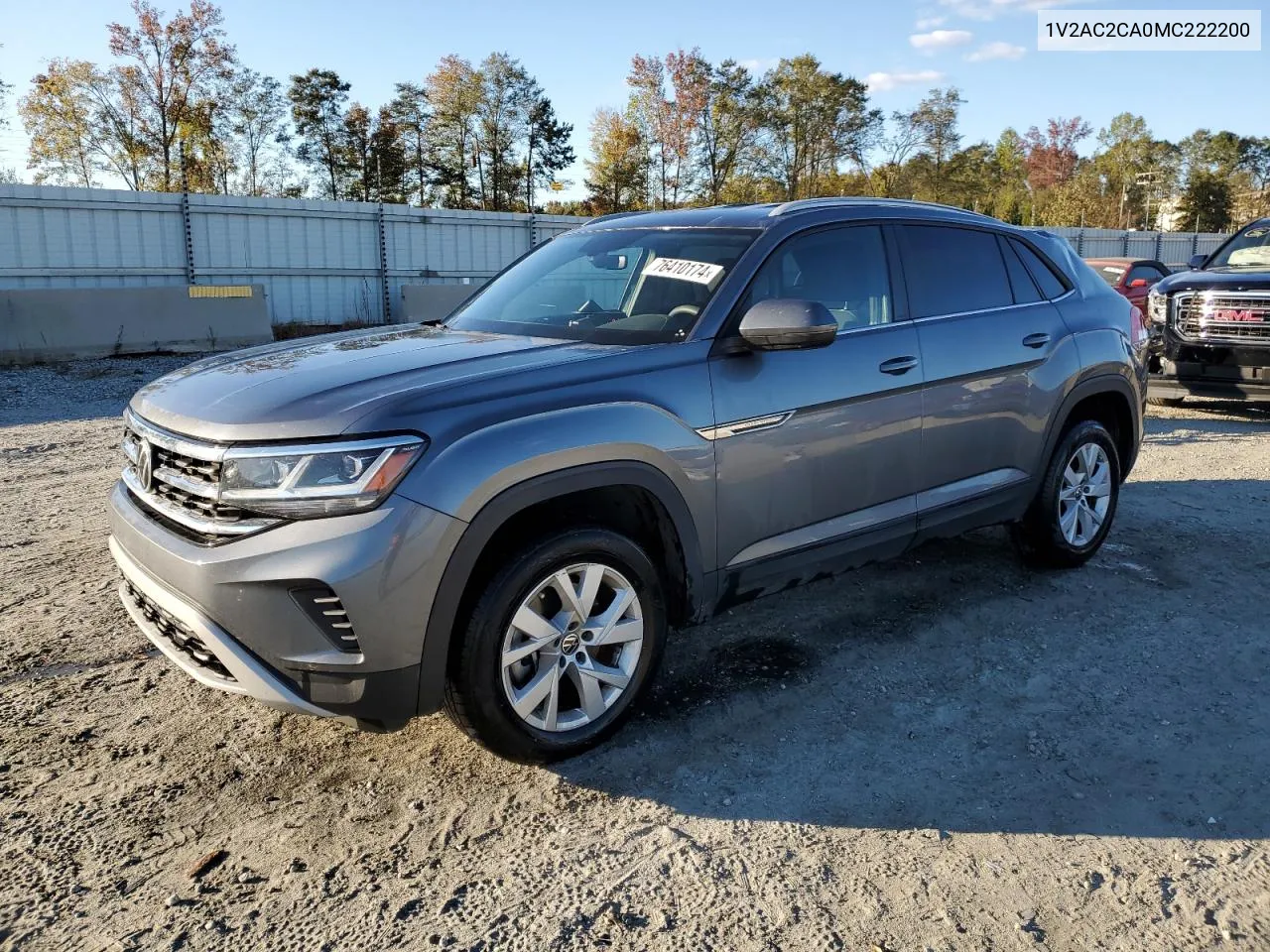 2021 Volkswagen Atlas Cross Sport S VIN: 1V2AC2CA0MC222200 Lot: 76410174