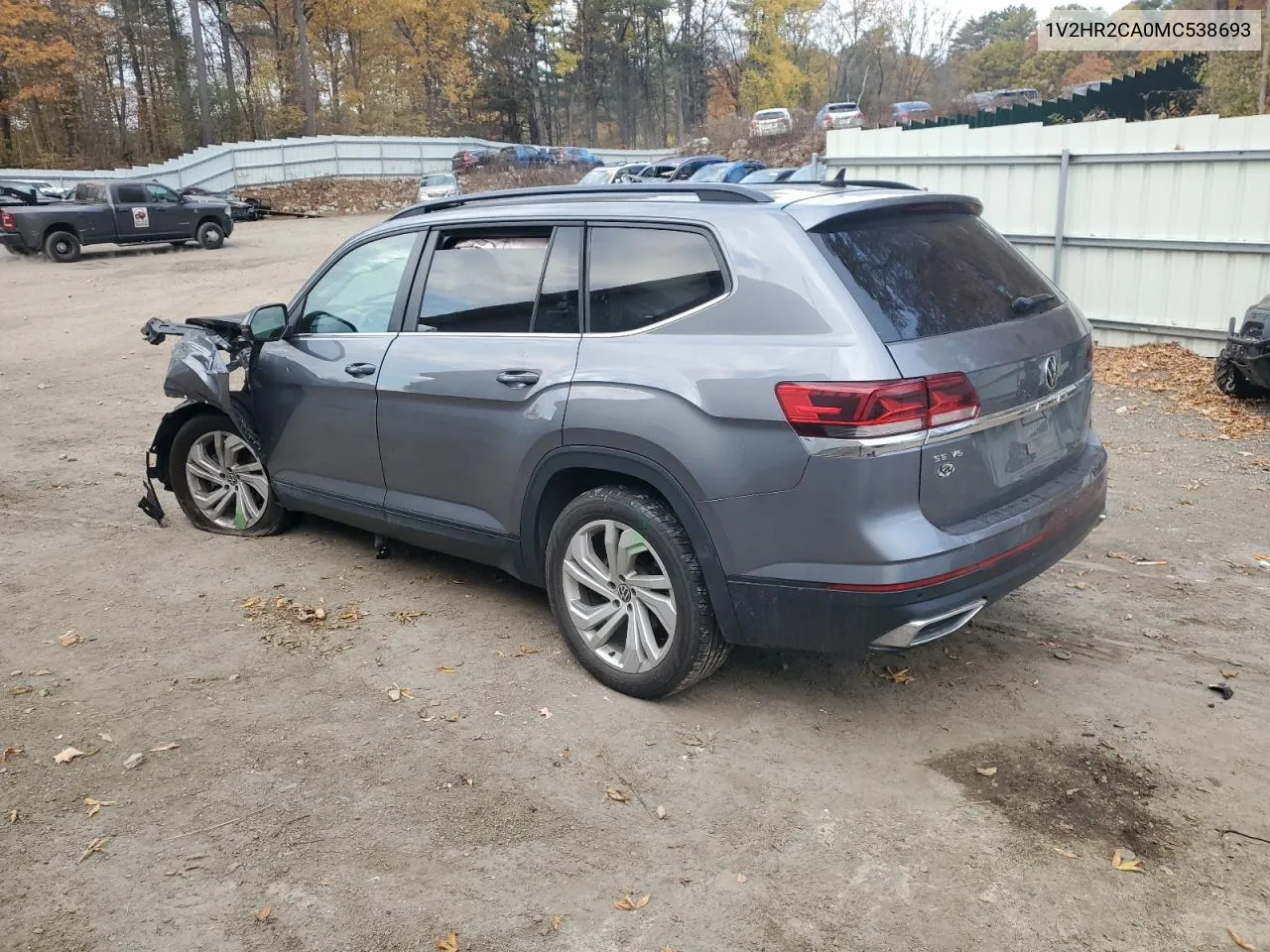 2021 Volkswagen Atlas Se VIN: 1V2HR2CA0MC538693 Lot: 76483774