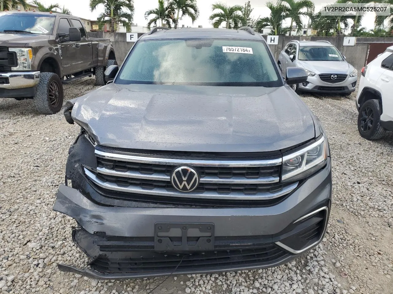 2021 Volkswagen Atlas Se VIN: 1V2PR2CA5MC525207 Lot: 76572184