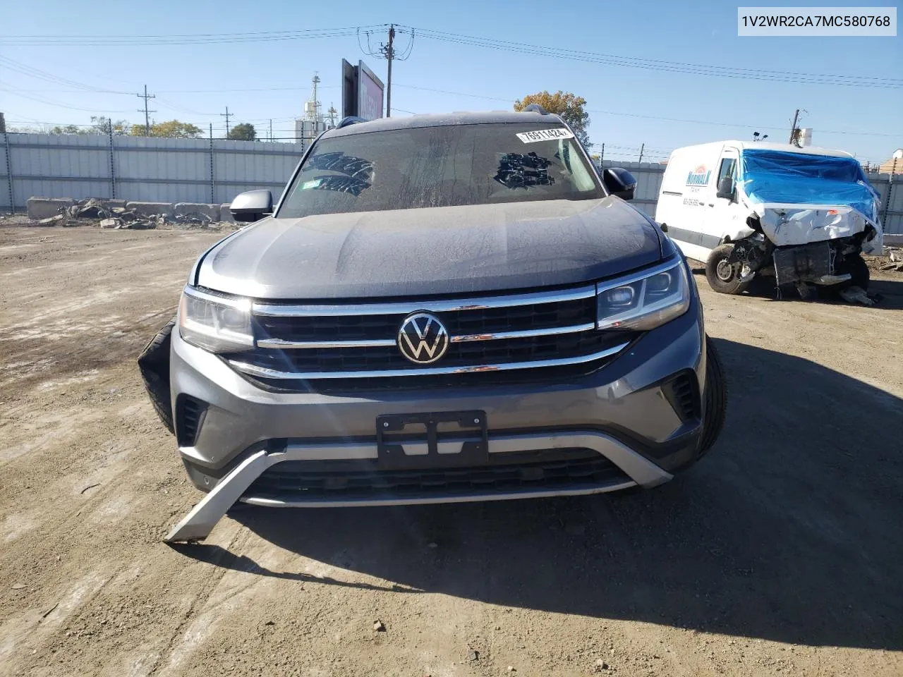 2021 Volkswagen Atlas Se VIN: 1V2WR2CA7MC580768 Lot: 76911424