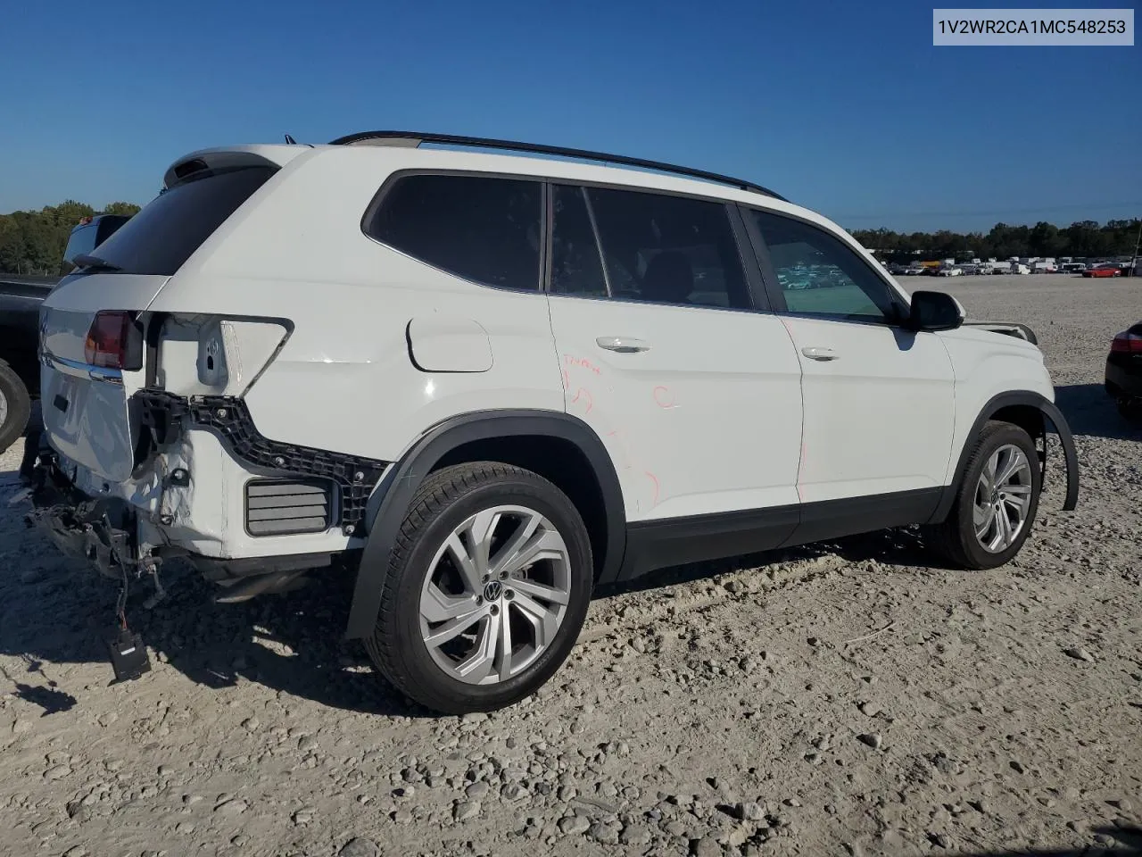 2021 Volkswagen Atlas Se VIN: 1V2WR2CA1MC548253 Lot: 77099464