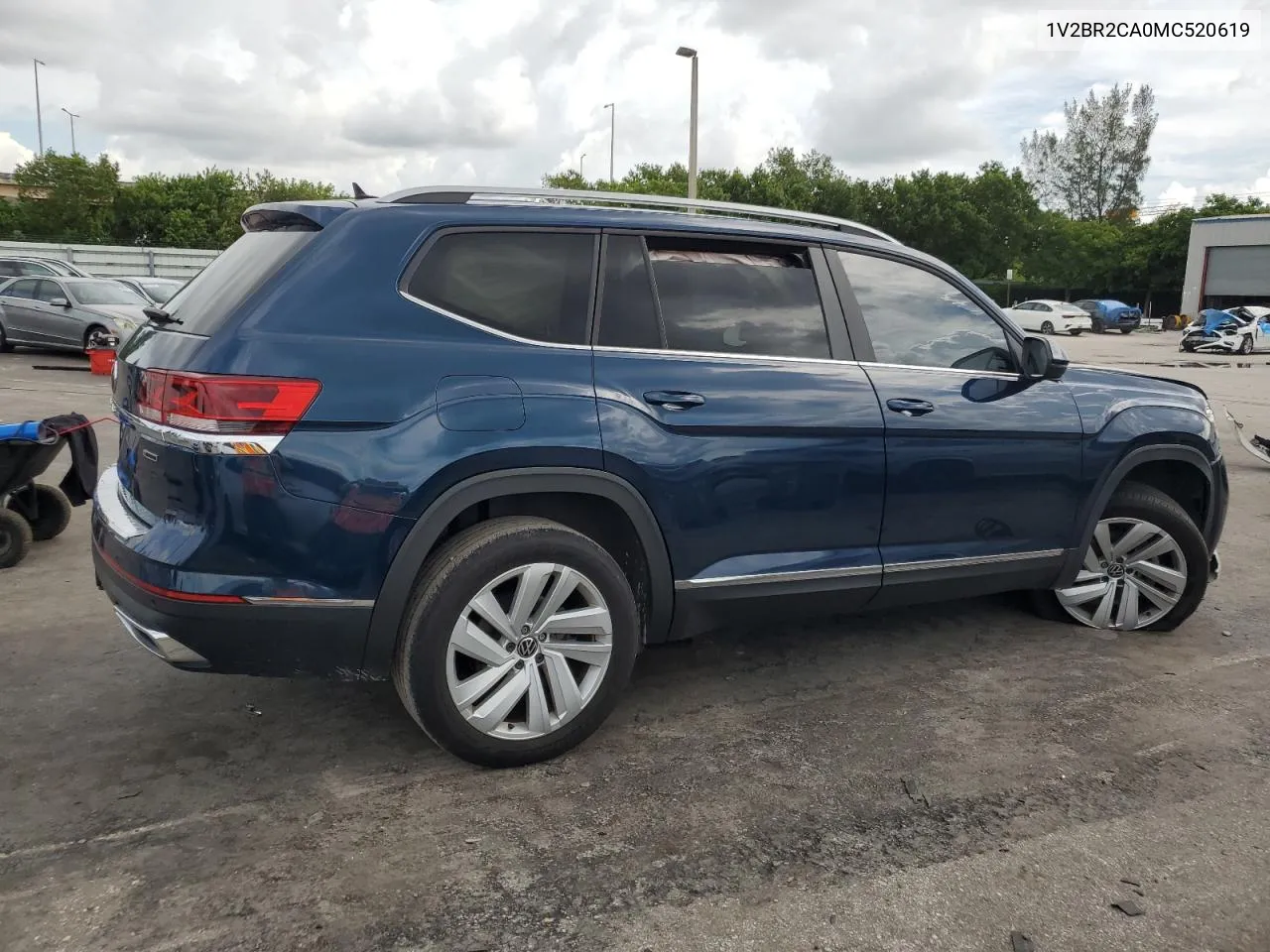 2021 Volkswagen Atlas Sel VIN: 1V2BR2CA0MC520619 Lot: 77940004