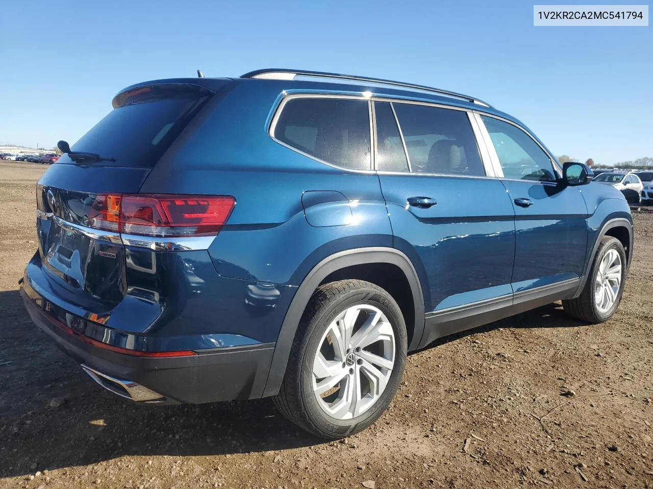 2021 Volkswagen Atlas Se VIN: 1V2KR2CA2MC541794 Lot: 78109004