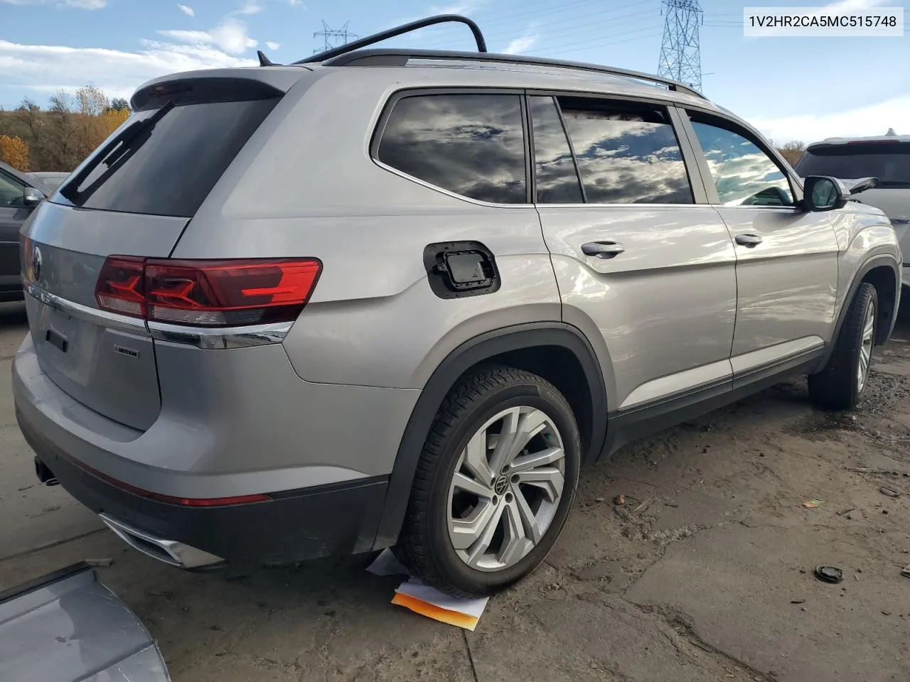 2021 Volkswagen Atlas Se VIN: 1V2HR2CA5MC515748 Lot: 78256684