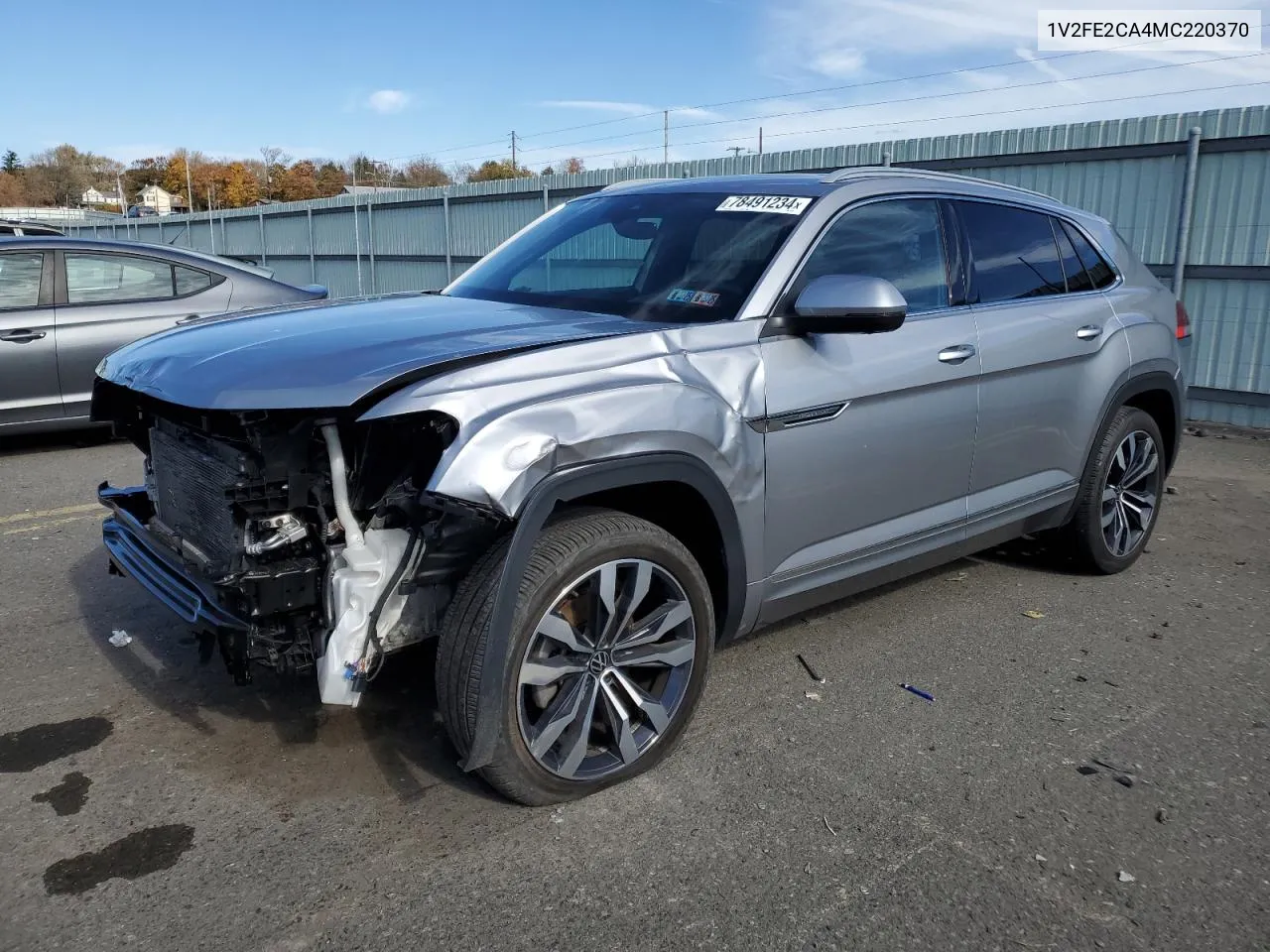 2021 Volkswagen Atlas Cross Sport Sel Premium R-Line VIN: 1V2FE2CA4MC220370 Lot: 78491234