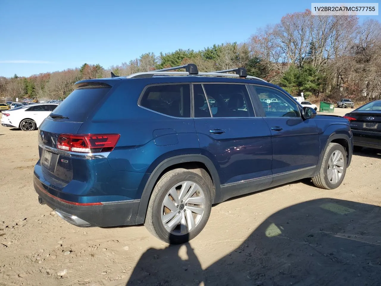 2021 Volkswagen Atlas Sel VIN: 1V2BR2CA7MC577755 Lot: 81027264