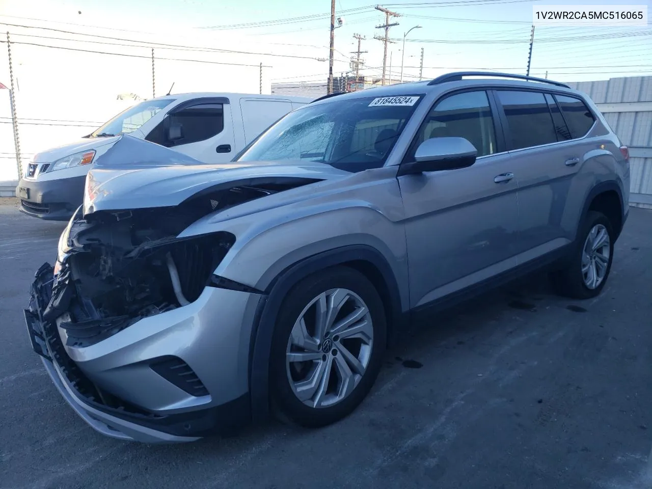 2021 Volkswagen Atlas Se VIN: 1V2WR2CA5MC516065 Lot: 81845524