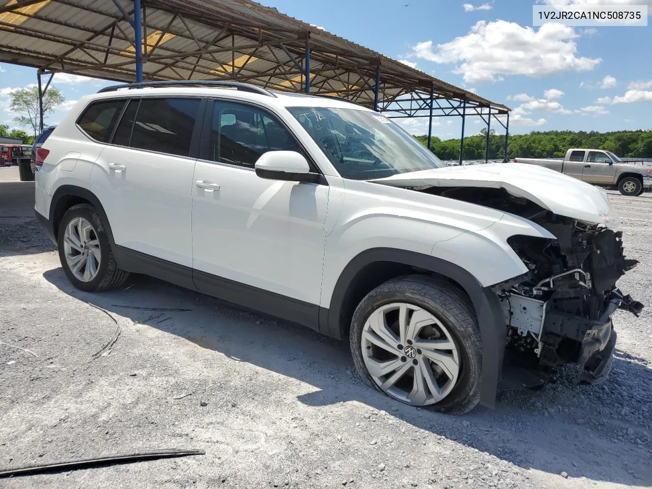 1V2JR2CA1NC508735 2022 Volkswagen Atlas Se