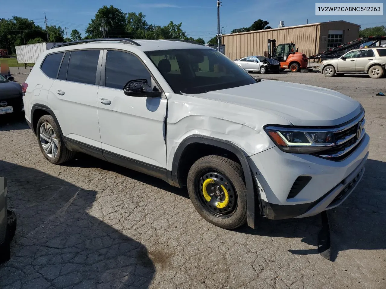 2022 Volkswagen Atlas Se VIN: 1V2WP2CA8NC542263 Lot: 54004294