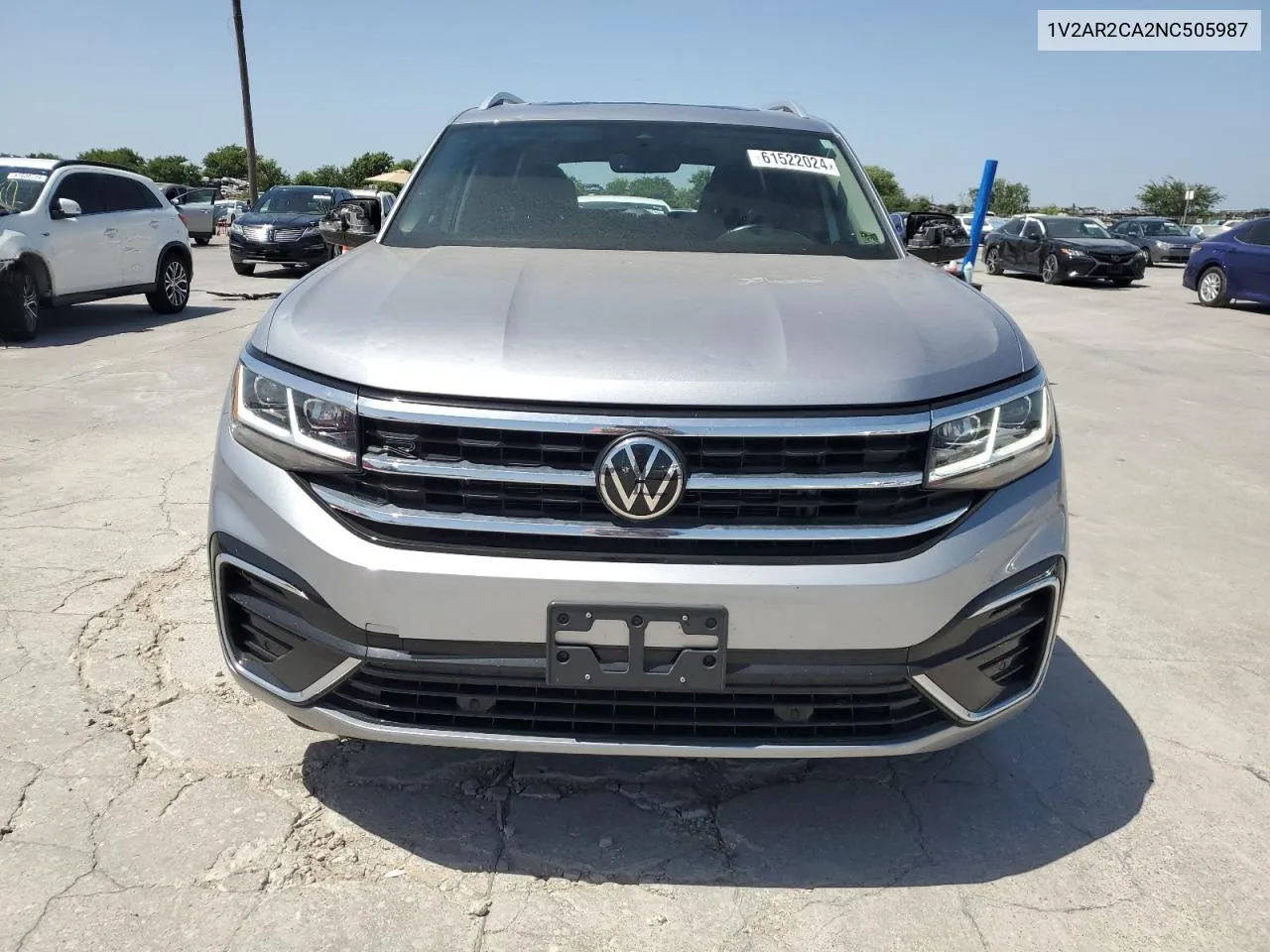 2022 Volkswagen Atlas Sel R-Line VIN: 1V2AR2CA2NC505987 Lot: 61522024